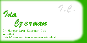 ida czerman business card